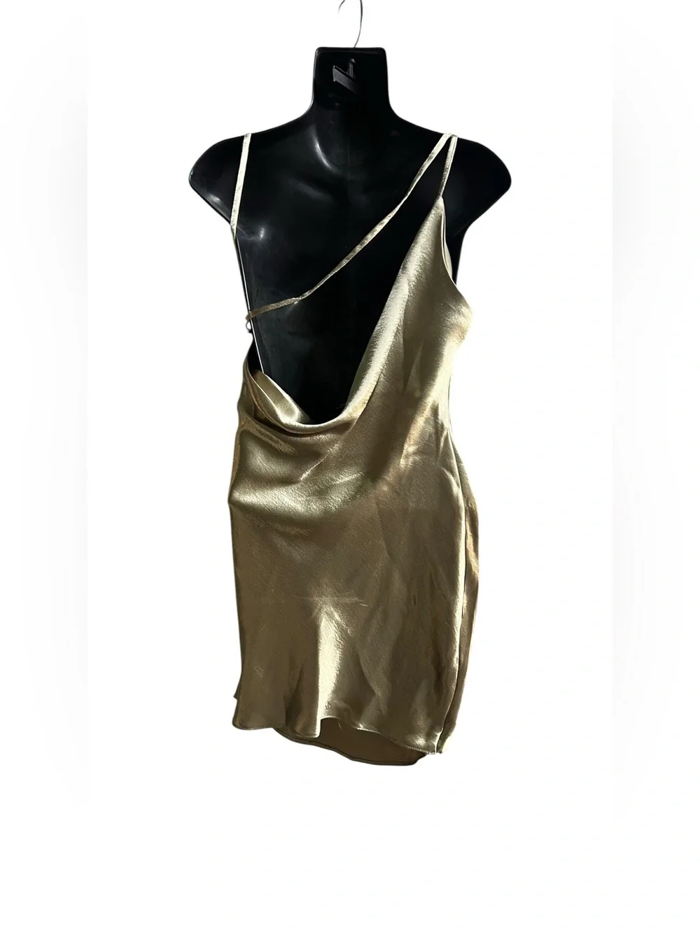 ASOS 4 gold mini dress